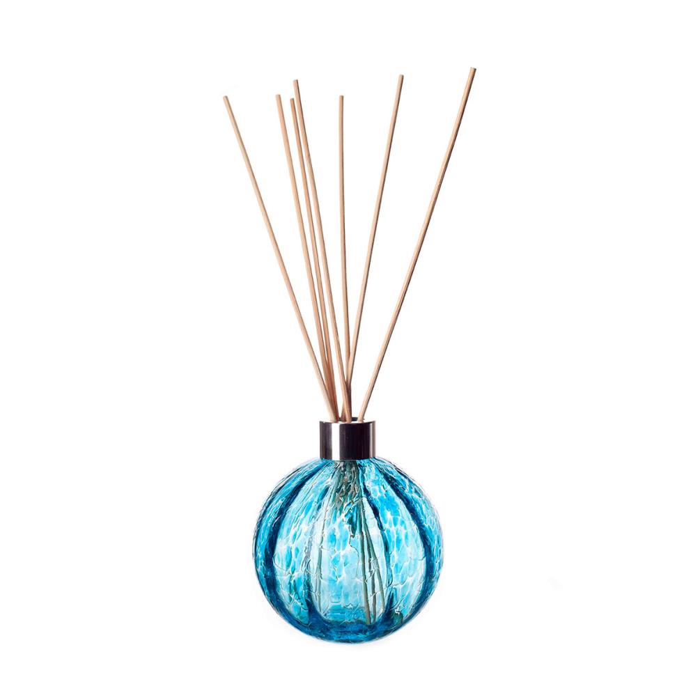 Amelia Art Glass Turquoise Iris Sphere Optic Reed Diffuser £15.74
